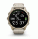 fēnix® 8 – 43 mm, AMOLED - Sapphire, Soft Gold with Limestone Leather Band - 010-02903-40 - Garmin